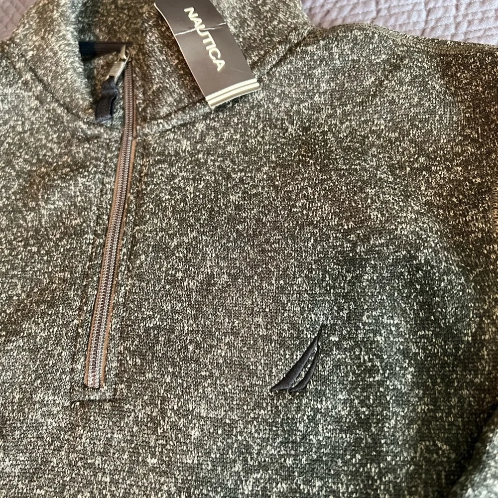 New Nautica Quarter Zip Pullover, Men’s L - Picture 6 of 6